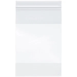 Plymor 6" x 9", 2 Mil con Cerniera Bianco-Blocco Sacchetti di Plastica Chiudibili - Foto 1 di 3