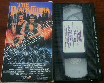 VHS RARE: Trans World Entertainment Trailer Tape March 1988 Black Cobra Ninjas - Image 1 of 4