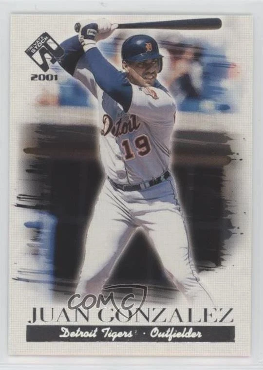 2001 Pacific Private Stock Silver Juan Gonzalez #44 - Image 1 of 2