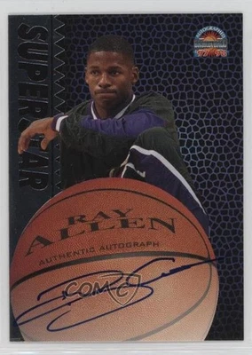 1997 Score Board Auto Basketball Signatures Silver Ray Allen Auto HOF - Image 1 of 2