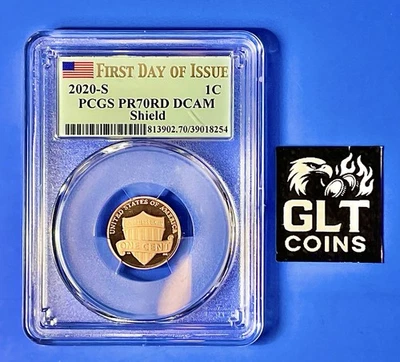 2020-S 1C Lincoln Shield ✦ PCGS PR70DCAM ✦ First Strike ✦ Perfect Proof  - Image 1 of 4
