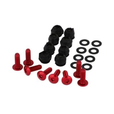 CNC Racing red Original windshield screw kit Mv Agusta F4 1000 R 2013-2017 Foto 1 de 4