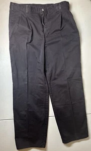 VINTAGE LEVI'S Dockers Trousers Black Relaxed Tapered Mens W36 L30 90’s - Picture 1 of 6