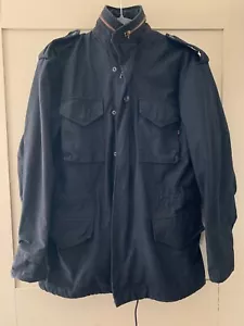 Alpha Industries M-65 Field Jacket Coat Black Size S Small Cold Weather - Picture 1 of 13