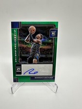 2022-23 Donruss Optic Benedict Mathurin Signature Series Rookie RC Auto Green