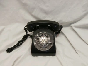1965 Bell Systems Western Electric Black 500 Desk Phone Rotary Dial - Picture 1 of 6