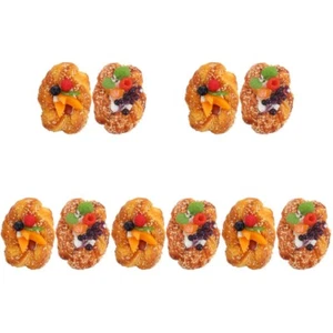 2St Realistisch Kunstbrot-Requisiten Anzeigenbrotmodelle Obstbrotmodelle - Zdjęcie 1 z 12