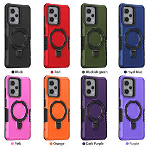 Shockproof Armor Magnetic Ring Stand Cover Case For Infinix HOT 12 11 10 9 PLAY
