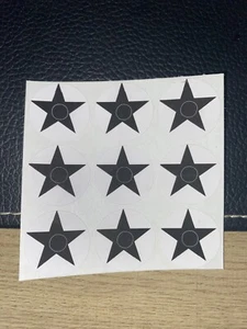 Bally, Williams, Gottlieb Vinyl Pinball Round Target Stickers/Decals - BLACK - Picture 1 of 1