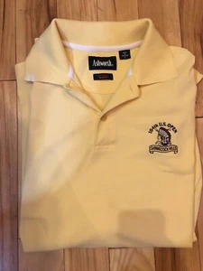 2004 US Open Golf Shirt 104th US Open Shinnecock Hills Mens L Yellow Ashworth - Picture 1 of 7