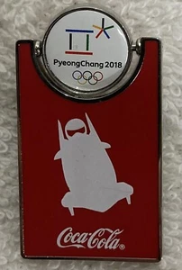 2018 PyeongChang Coke Coca Cola Spinner Bobsled Olympic Pin - Picture 1 of 2