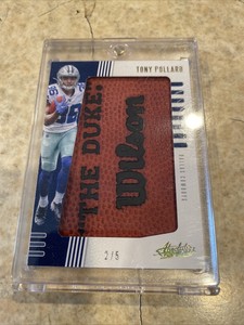 2019 Panini Absolute Tony Pollard Dallas Cowboys SP The Duke Relic # 2/5