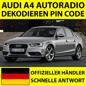 ✅AUDI A4 RADIO DEKODIEREN PIN CODE NAVIGATION RNS-E CHORUS CONCERT SYMPHONY✅ - Bild 1 von 4