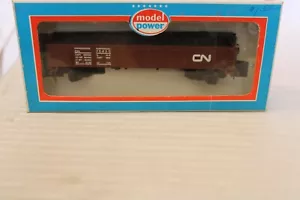 HO Scale Model Power 40' Gondola With Load, Canadian National, Brown, #70450 - Picture 1 of 3