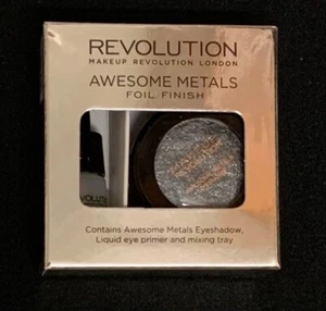 MAKEUP REVOLUTION Awesome Metals Eye Foils Metallic Effect Eyeshadow-NEW - Picture 1 of 5