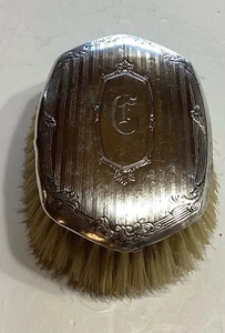 Vintage Sterling Silver Monogrammed Clothes Brush 1920s- 1930s - Picture 1 of 6