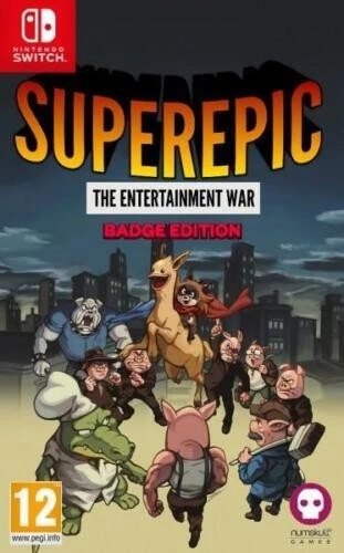 Совершенно новый SuperEpic: The Entertainment War значок издание (Nintendo Switch) - - Изображение 1 из 1