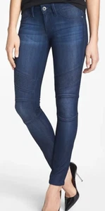 DL1961 JEANS dark SMART DENIM MOTO HAZEL Skinny Ducati Stretch Ankle 25 189 $ - Bild 1 von 11
