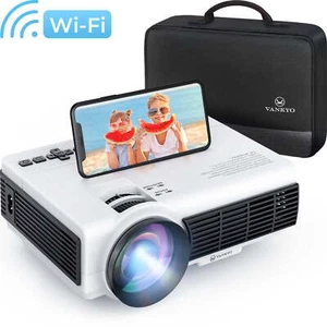4K HD Projector 1080P 5G WiFi Bluetooth Movie Video Home Theater Cinema HDMI USB - Picture 1 of 8