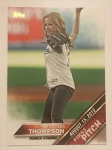 2016 TOPPS SERIES 2 FIRST PITCH LEA THOMPSON DODGERS #FP-15 - Picture 1 of 2