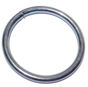 1/4" x 2-1/2" ID x 3" OD Zinc Plated Steel Welded Rings (10 pcs.) - Picture 1 of 1