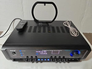 Sistema amplificador de potencia de audio para el hogar Pyle - 300 W 4 canales estéreo de teatro PT390AU.5 - Imagen 1 de 6