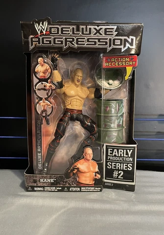 WWE Jakks Pacific Deluxe Aggression Series 2 Pre Production Kane Limited Edition Cover