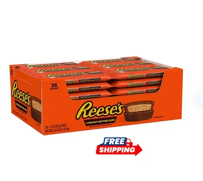 Чашки для арахисового масла REESE'S Milk Chocolate 1,5 унции 36 упаковок БЕСПЛАТНАЯ ДОСТАВКА - Изображение 1 из 4