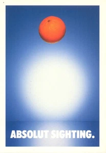 ABSOLUT SIGHTING 143  cartolina promocard 2206 cartoline pubblicitarie - Picture 1 of 1