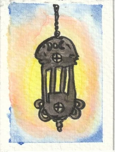 ACEO Künstlerkarte - Original Aquarell Gemälde - Signierte Kunst, SpookieCreations - Bild 1 von 4
