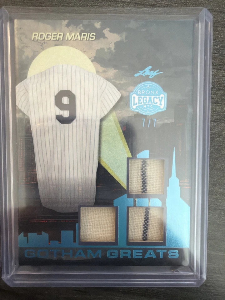Camiseta deportiva Leaf Bronx Legacy 2025 - Gotham Greats Roger Maris usada en juegos/7 Foto 1 de 3