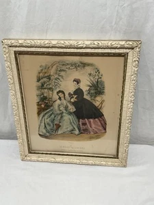 19th century Parisian fashion plate print - Picture 1 of 12