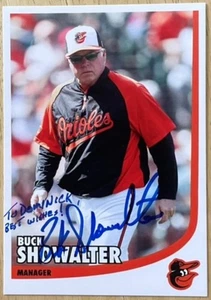 BUCK SHOWALTER, 100% AUTHENTISCHES HANDSIGNIERTES FOTO, BASEBALL-LEGENDE! - Bild 1 von 1