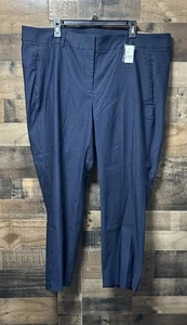 NEW Lane Bryant Women’s Blue The 4-Season Ankle Mid-Rise Zip-Up Size 24 - Picture 1 of 4
