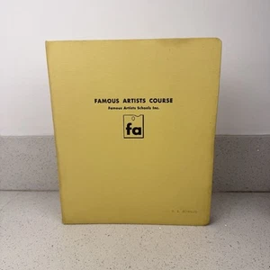 1953 Famous Artist Course Binder Book 2 w/ Test Paper RARE - Picture 1 of 10