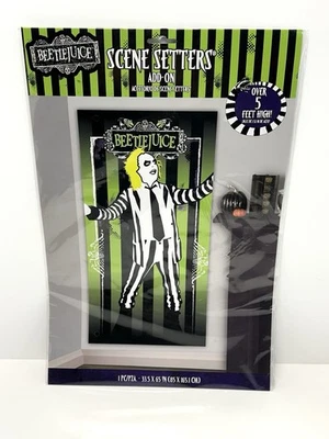 BEETLEJUICE Escena Fantasma Setter Halloween Pared Fiesta Decoraciones Inframundo NUEVO Foto 1 de 4