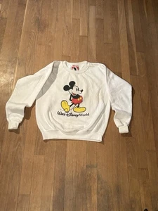 Felpa vintage Walt Disney World Topolino gioventù M USA anni 80 90 - Foto 1 di 5