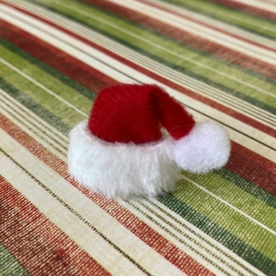 Dollhouse Miniature Christmas Holiday Santa Elf Hat 1" Scale 1:12 - Image 1 of 3