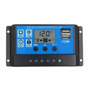 30A Solar Charge Controller 12V 24V Voltage Regulator PWM Battery Charger LCD - Picture 1 of 4