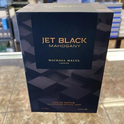 Michael Malul Jet Black Mahogany 3.4 oz / 100 ml eau de parfum for men Spray New - Image 1 of 2