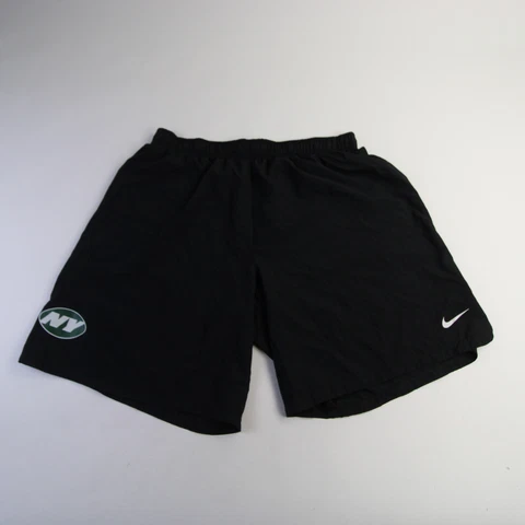 New York Jets Nike Dri-Fit Practice Shorts Men's Black Used Cover