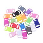 20pcs Curved Side Release Buckle For Paracord Bracelet Mixed Color