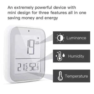 ZigBee Smart Home Temperature Humidity Sensor Detector Brightness Thermometer - Picture 1 of 17