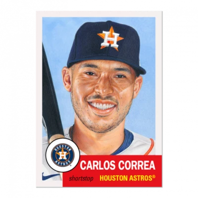 2021 Topps Living Set #393 Carlos Correa - Image 1 of 2