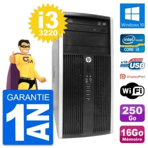 PC Tour HP Pro 6300 CMT Intel i3-3220 RAM 16Go Disque Dur 250Go Windows 10 Wifi - Photo 1/3