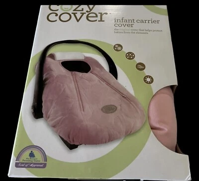 Cozy Cover Infant Carrier Cover-Secure Baby Car Seat Cover Quilted Pink NEW - Image 1 of 3