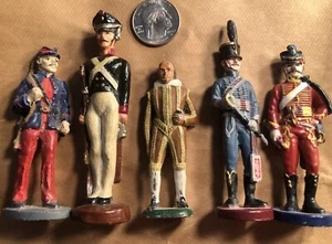 Novelino Old world Pewter Collection  Set Of 5 Army Soldier Napoleon Volunteerš§” - Picture 1 of 18