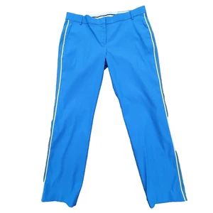Tory Burch Sport Blue pin striped Tech Golf Pants Size 12 - Picture 1 of 13