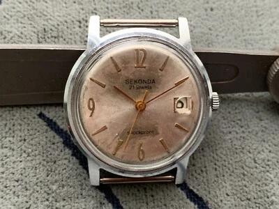 Reloj Coleccionable SEKONDA 21 Joyas Cuerda Manual 1 MChZ Hecho en URSS/Kirovskie Foto 1 de 4