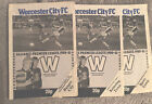 Worcester City x 3 ( Home Programmes ) Season 1980/81